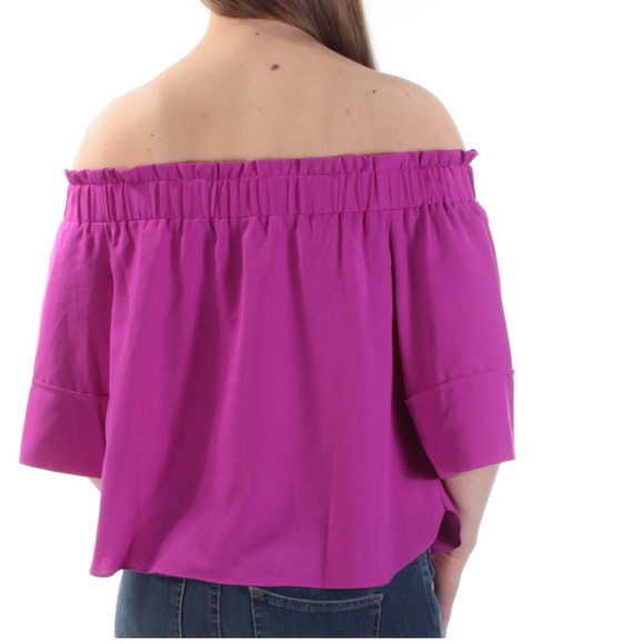 Rachel Roy • lilac off shoulder top • medium - Picture 3 of 8